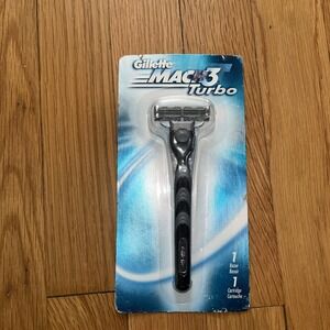 NEW sealed 2001 Gillette Mach 3 Turbo Razor handle  & 1 Cartridge Sealed